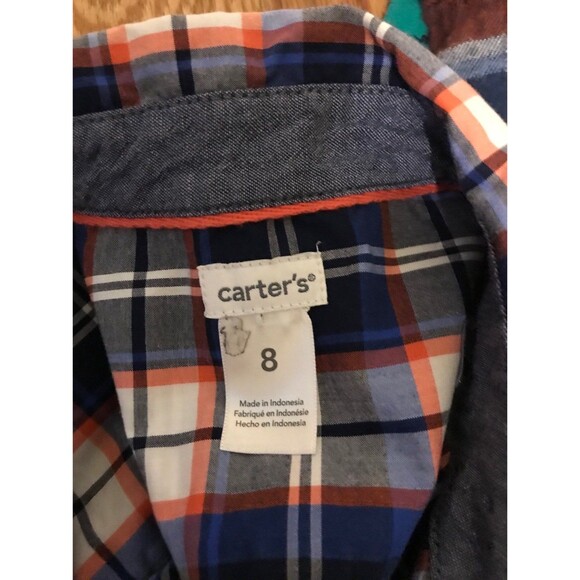 Boys Flannel Long Sleeve Button Up Shirt Bundle Size 8/Medium - Picture 8 of 8